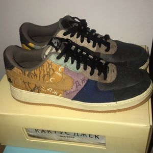 RARE 🔥-Nike Air Force 1 Low x Travis Scott Cactus Jack 20…